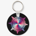 Blue Red Compass keychains by blarneybin Blue Red Compass keychains