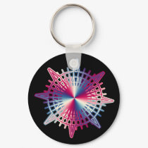 Blue Red Compass keychains by blarneybin Blue Red Compass keychains