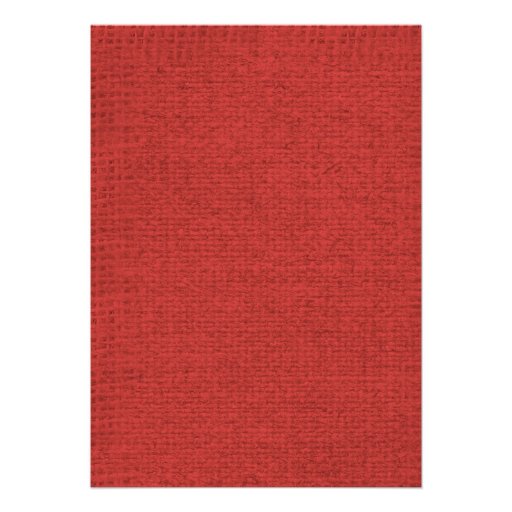 Blue & Red Country Burlap Wedding Invitations