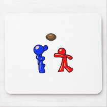 Blue & Red Football Mousepad mousepads