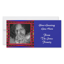 blue red frame photo cards