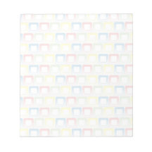 Blue Red Green Yellow frames pattern Memo Notepads