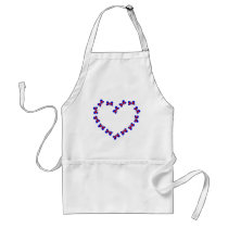 Blue & Red Heart Butterfiles Heart aprons