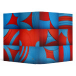 Blue & Red Kaleidoscope 1" Avery Binder