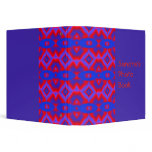 blue red pattern binders