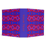 blue red pattern binders