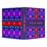 blue red pink binders