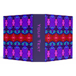 blue red pink binders
