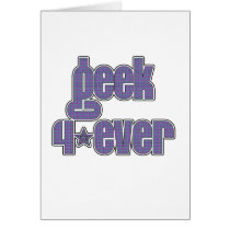 Blue Red Plaid Geek 4ever cards