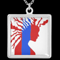 Blue-Red Strictly Rootz Necklace necklaces