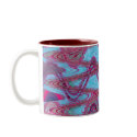 blue red waves mugs by DonnaGraysonAbstract blue red waves mugs