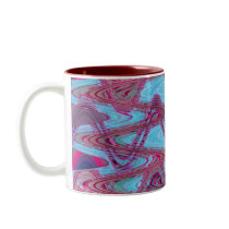 blue red waves mugs