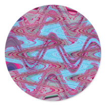 blue red waves stickers by DonnaGraysonAbstract blue red waves stickers