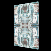 Blue Relief III Abstract Fine Art Print on Canvas canvas prints
