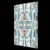 Blue Relief IV Abstract Fine Art Print on Canvas canvas prints