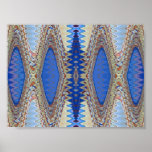 Blue Repeating Poster