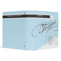 Blue Retro Cookbook  - Recipe Binder