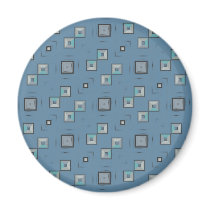 Blue Retro  Magnet magnets
