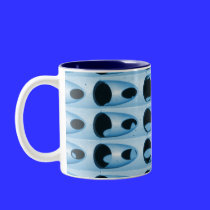 blue retro metal mugs