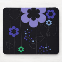 blue retro mousepads