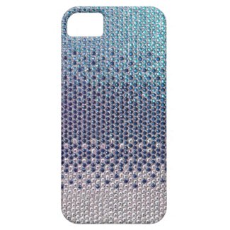 Blue Rhinestone Glitter Bling iPhone 5 Case