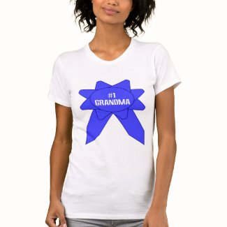 Blue Ribbon #1 Grandma Tee Shirts