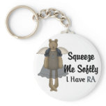 Blue Ribbon Angel Bear :: Squeeze Me Softly. keychains