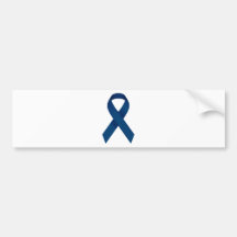 Blue ribbon bumper sticker