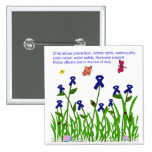 Blue ribbon garden button