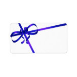 Blue Ribbon Mailing Labels Christmas Personalized Address Labels