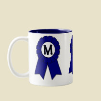 Blue Ribbon Mom Mug by mrssocolov Blue Ribbon Mom Mug