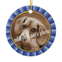 Blue Ribbon Pet Picture necklace ornaments