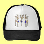 Blue Ribbon Reindeer hats