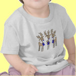 Blue Ribbon Reindeer t-shirts