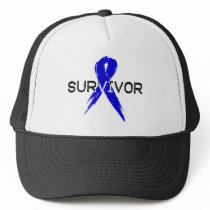 Blue Ribbon -Survivor Trucker Hat