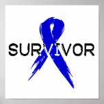 Blue Ribbon- Survivor Print