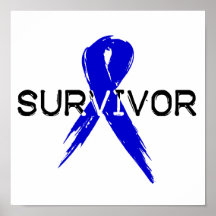 Blue Ribbon- Survivor Print