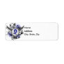 Blue Ribbon With Wings Ankylosing Spondylitis Custom Return Address Label