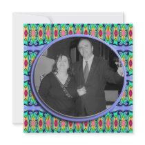 blue ribbons frame invitations