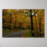 Blue Ridge Mountains Fall Foliage Poster