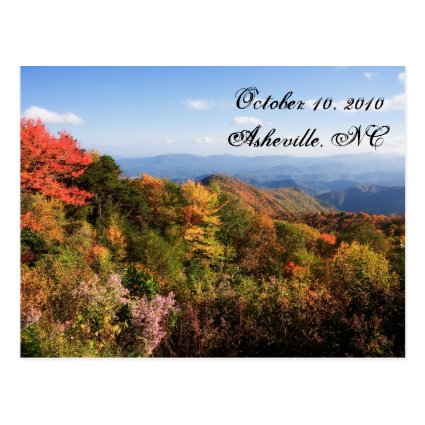 Blue Ridge Mountains Save the Date Postcards