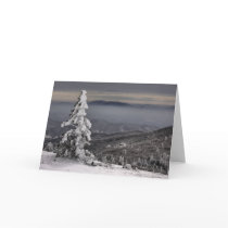 Blue Ridge Mountains Snow Photo Greeting Card