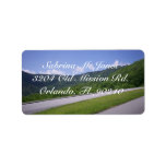 Blue Ridge OverView Pull Off Personalized Address Label