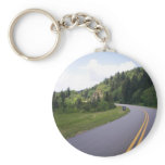 Blue Ridge Parkway Motorcycle Pulled Over Keychain