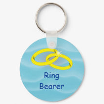 Blue Ring Bearer keychain by bontonbridal Blue Ring Bearer keychain