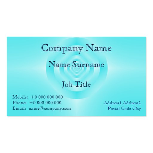 Blue Rings Business Card