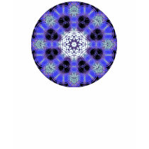 Blue Ripple Mandala T-Shirt by Acore48 Blue Ripple Mandala T-Shirt