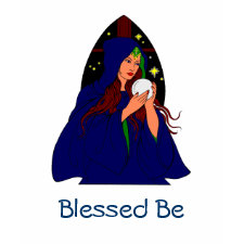 Blue Robe Goddes, Blessed Be shirt