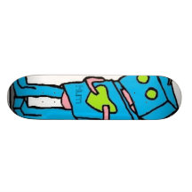 Blue Robo Board Skateboard Deck