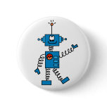 Blue Robot Pins